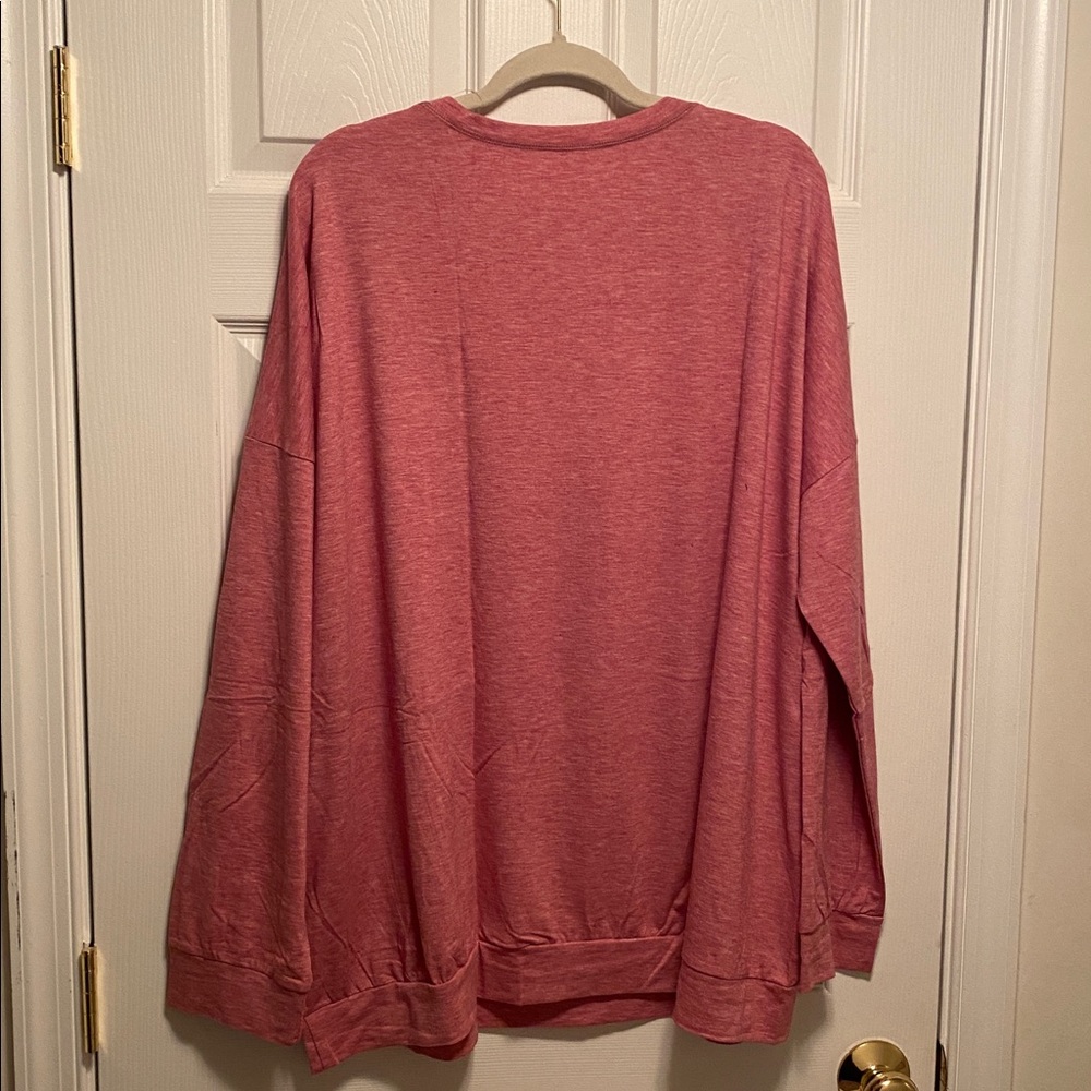Magritta Oversized Red Tunic with Pockets…size 3XL - Picture 2 of 6